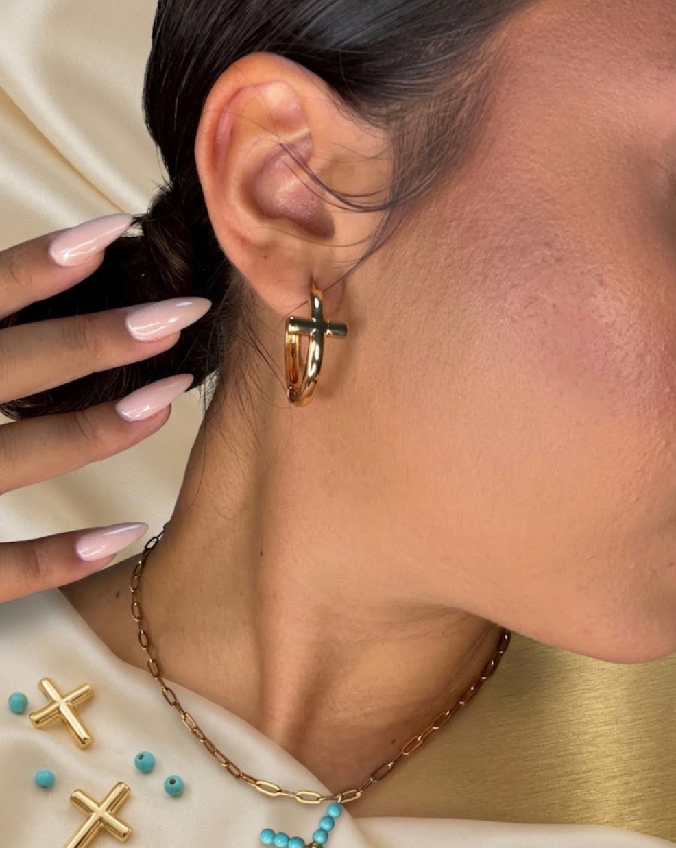 Pendientes Cruz Aros