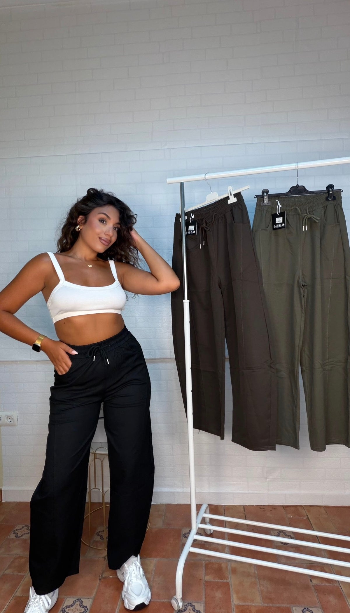 Pantalón balon MARRÓN L/XL