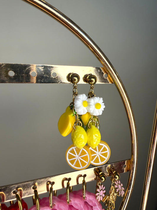 Pendientes Limón verano