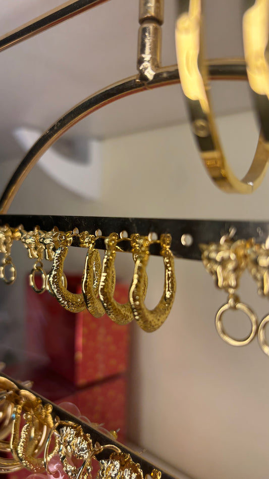 Aros con textura Acero