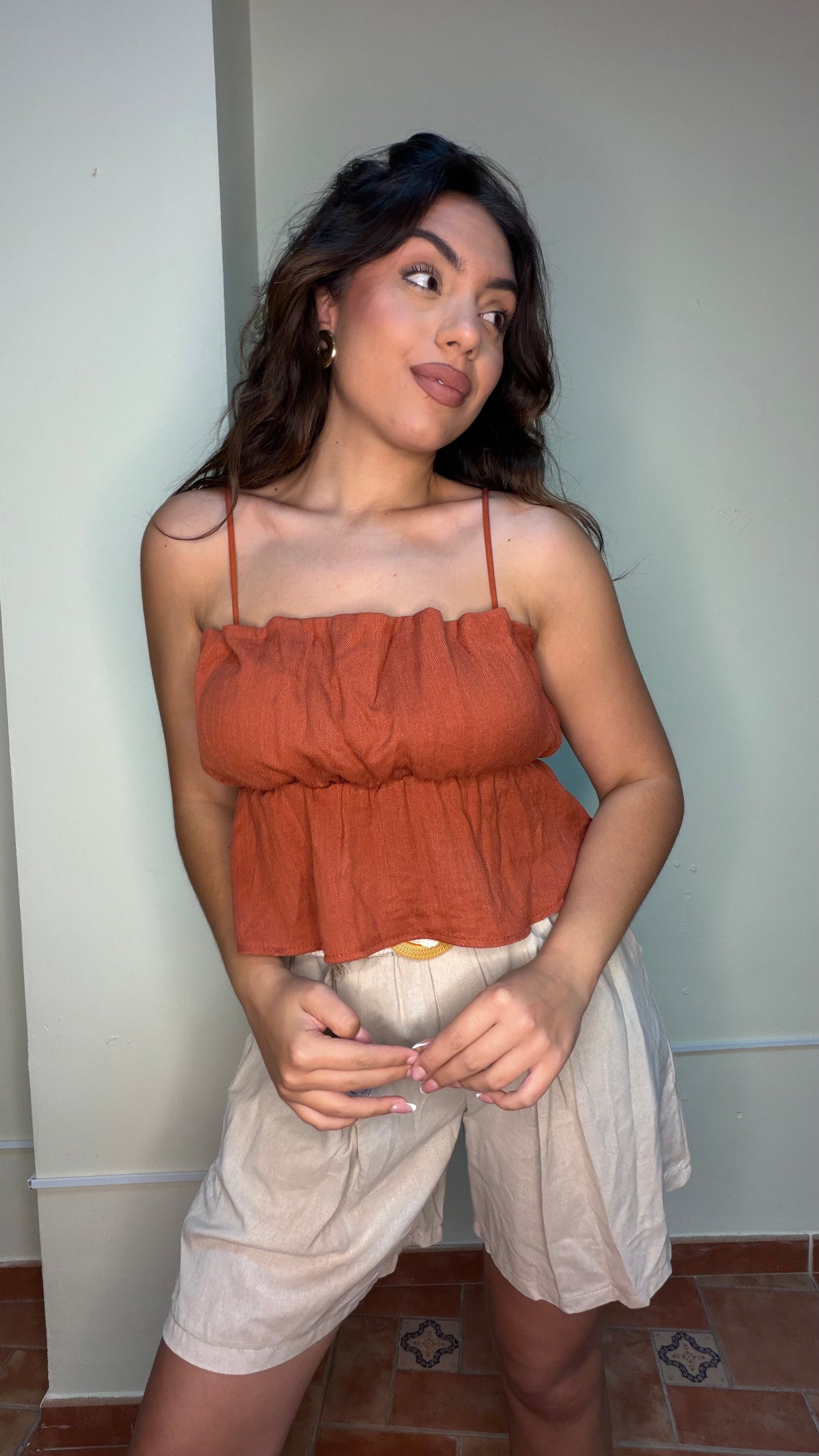 Blusa Terra de lino