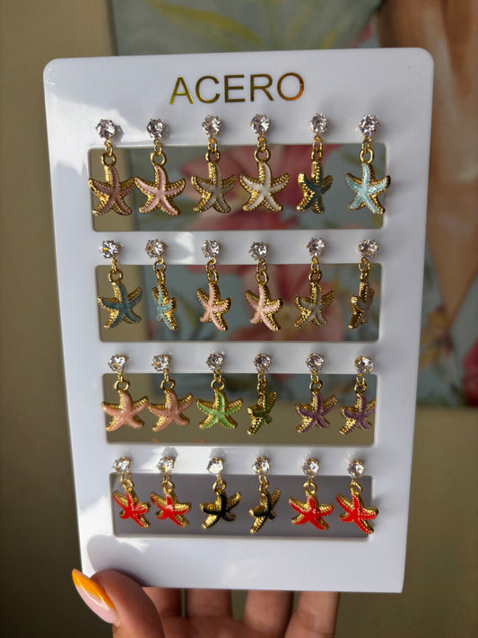 Pendientes Estrella de mar