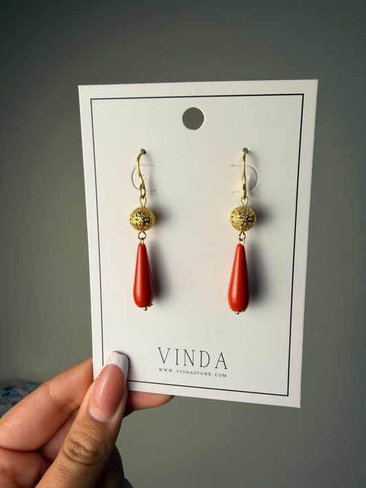 Pendientes Coral