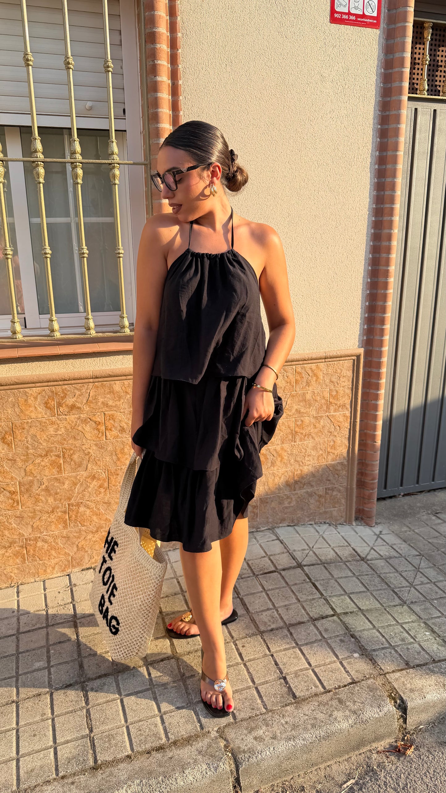 Vestido volantes