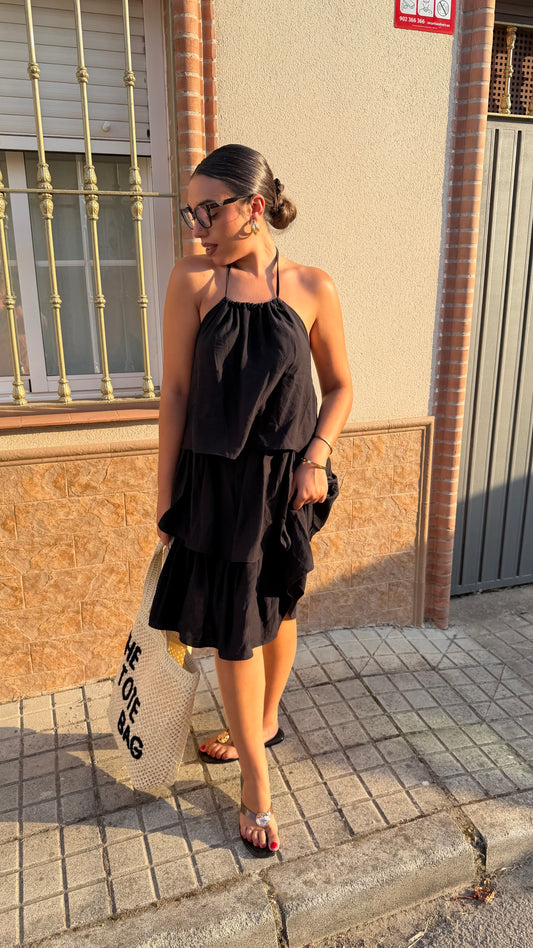 Vestido volantes