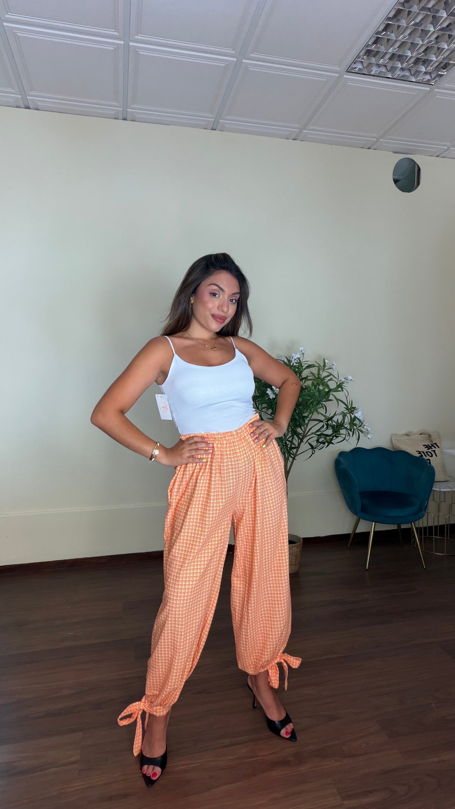 Pantalón Vichy lazada