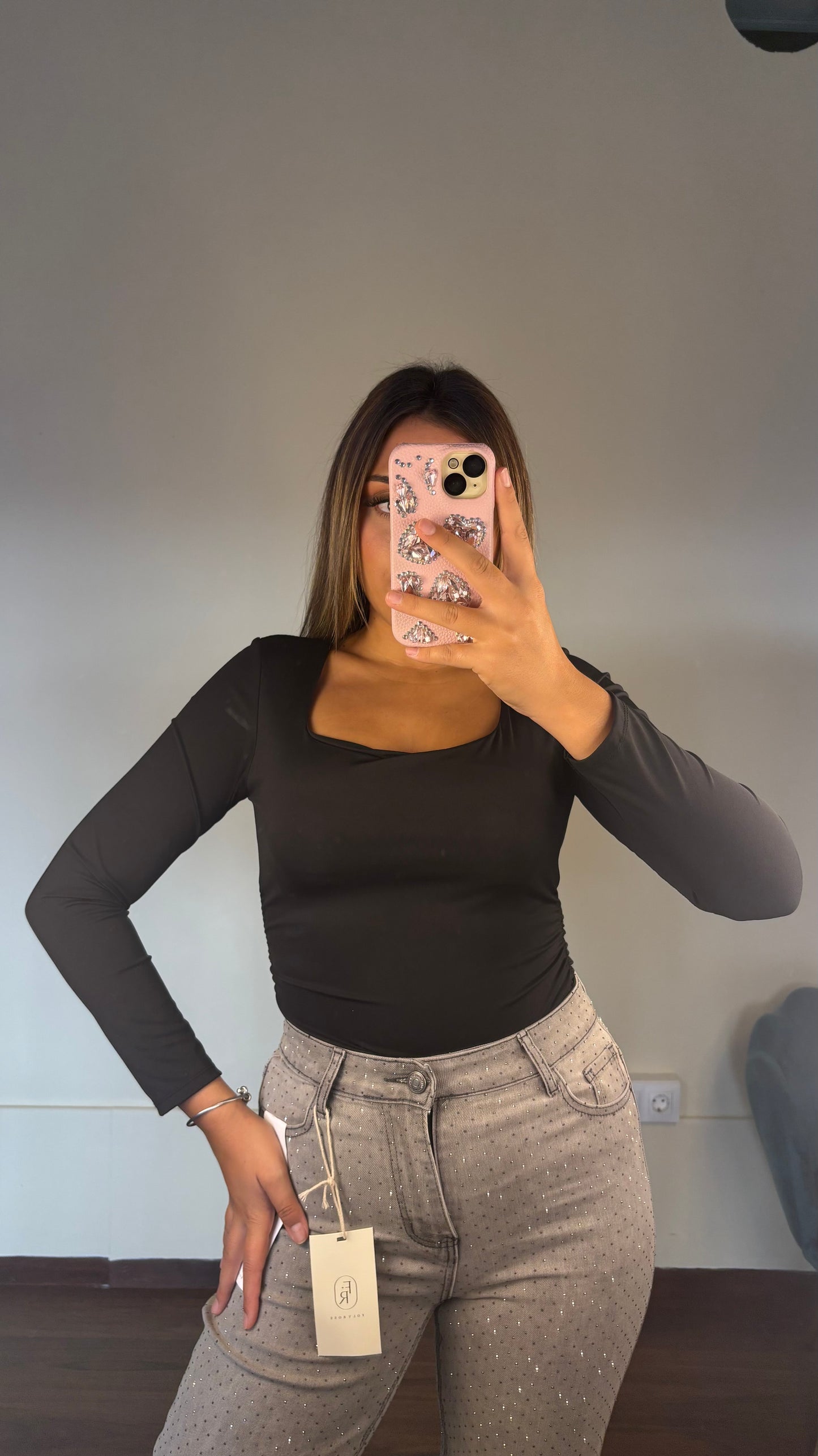 Camiseta fruncida básica