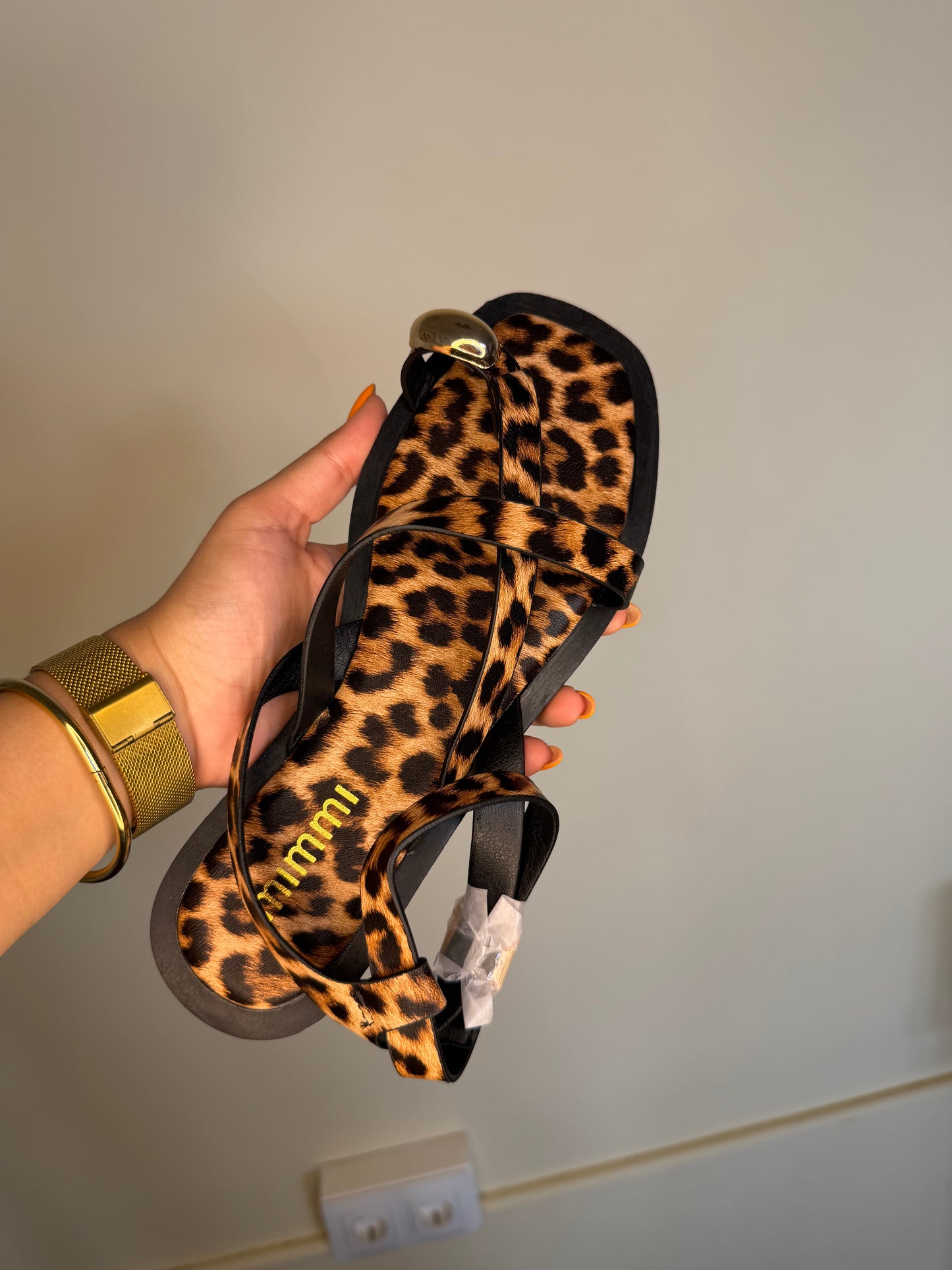 Sandalias de leopardo