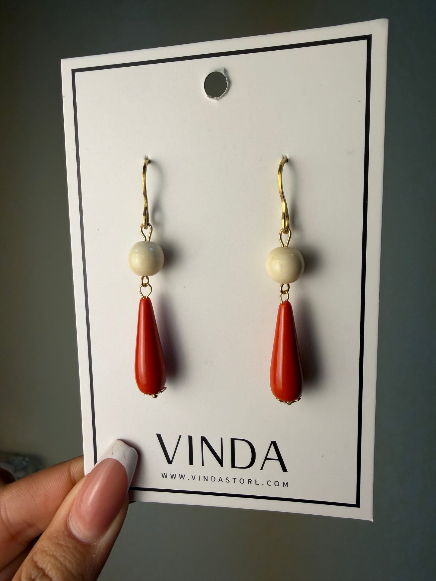 Pendientes Coral