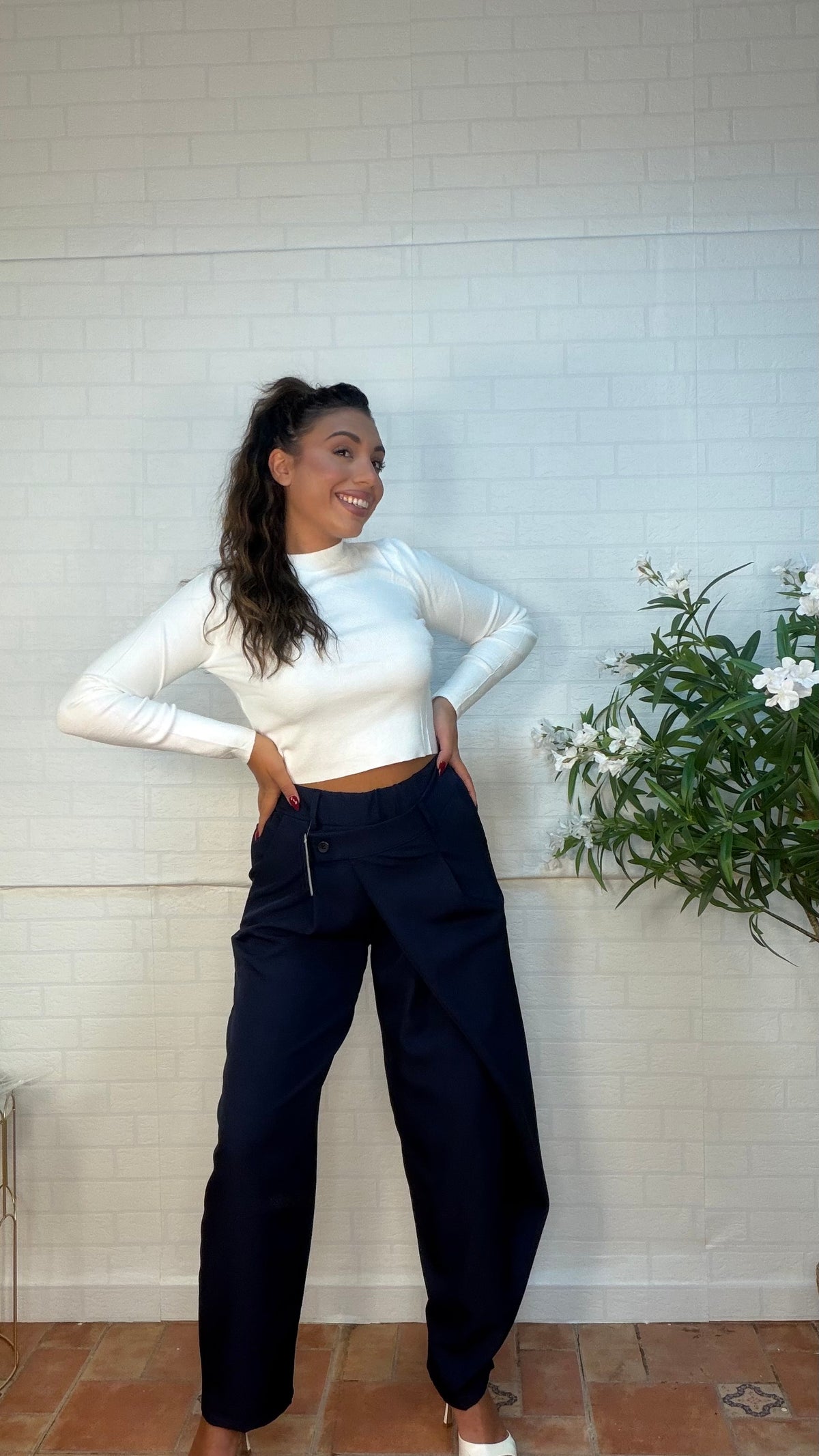 Pantalón capa pinza