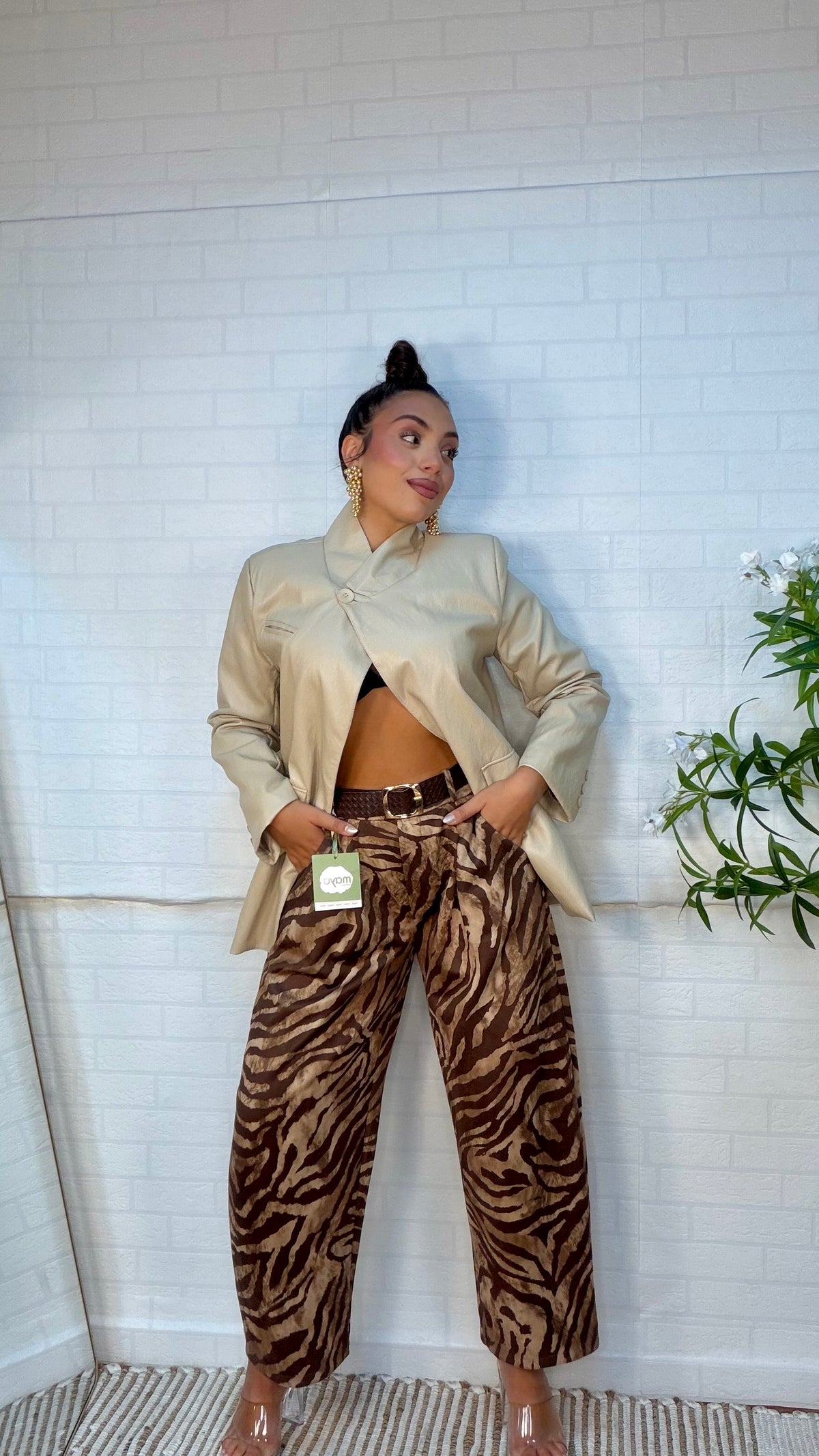 Pantalón animal print