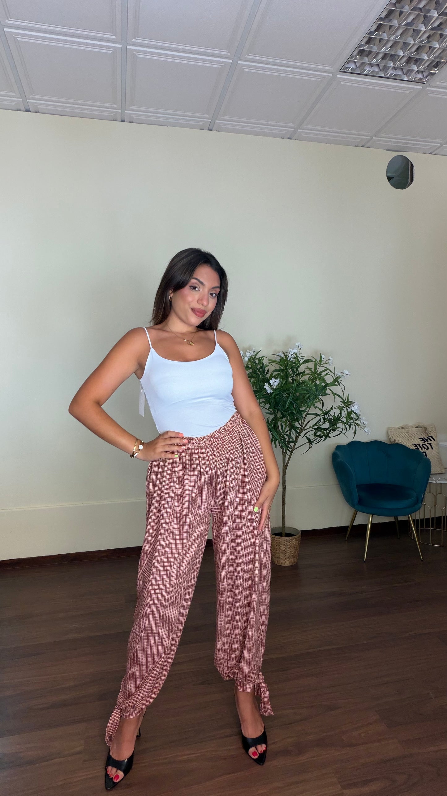 Pantalón Vichy lazada