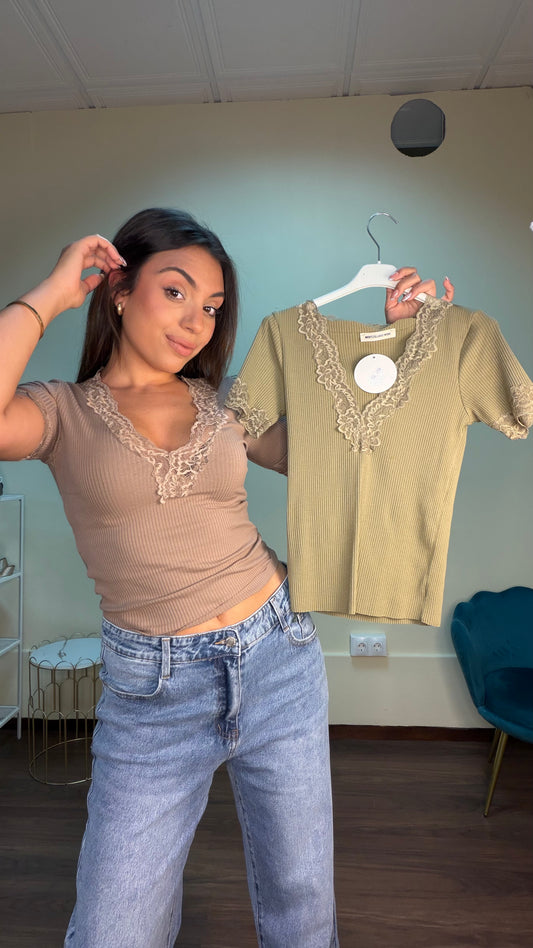 Camiseta combinada