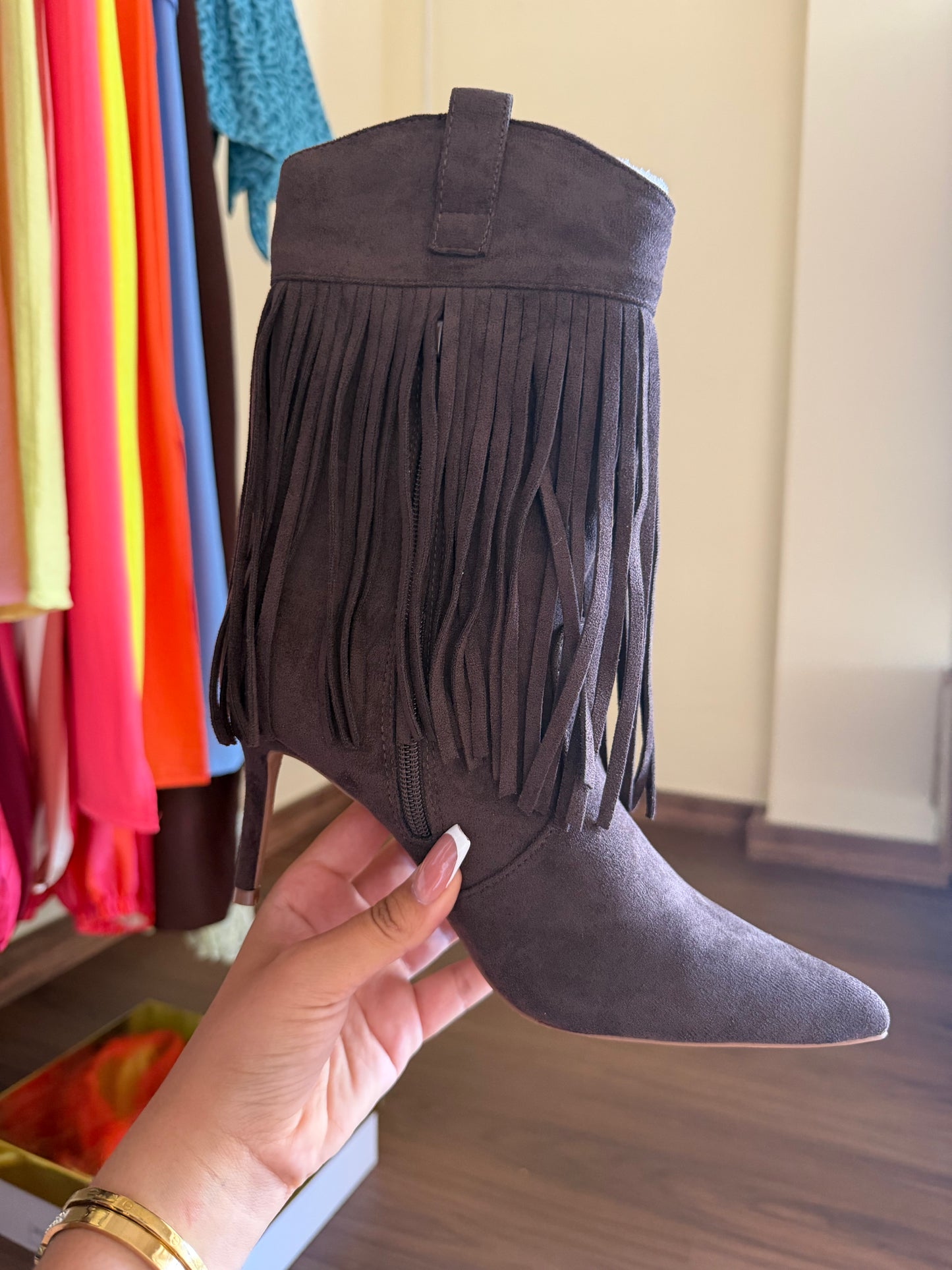 Botas Marrones Flecos